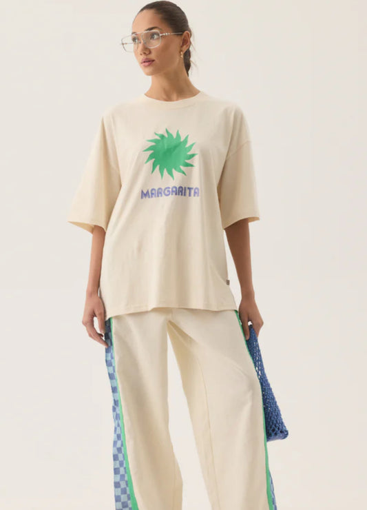 ARAMINTA JAMES | MARGARITA OVERSIZED TEE NATURAL