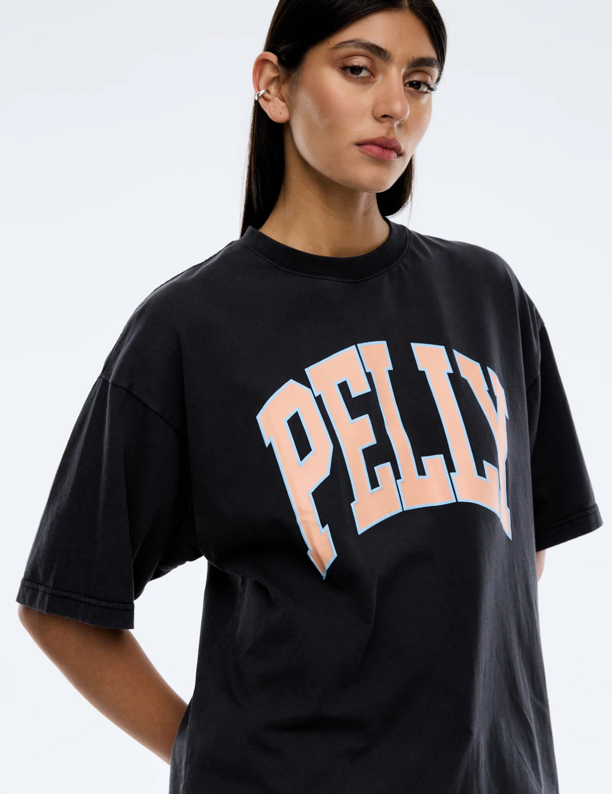 ENA PELLY | PEACH PELLY COLLEGIATE TEE