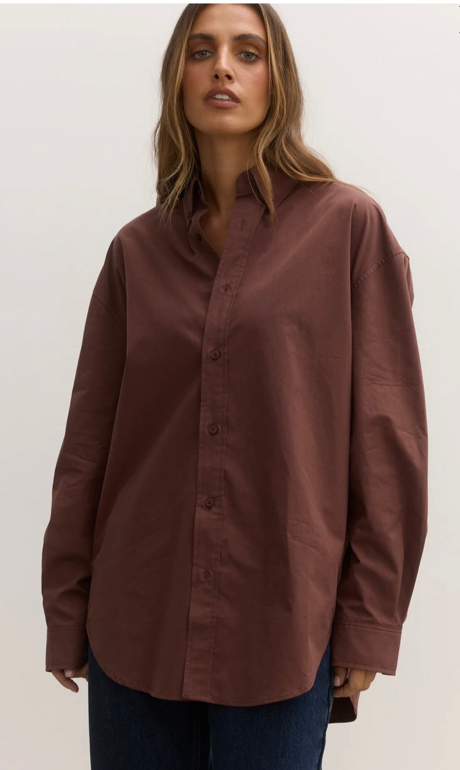 BAYSE | AVOCA SHIRT - MOCHA