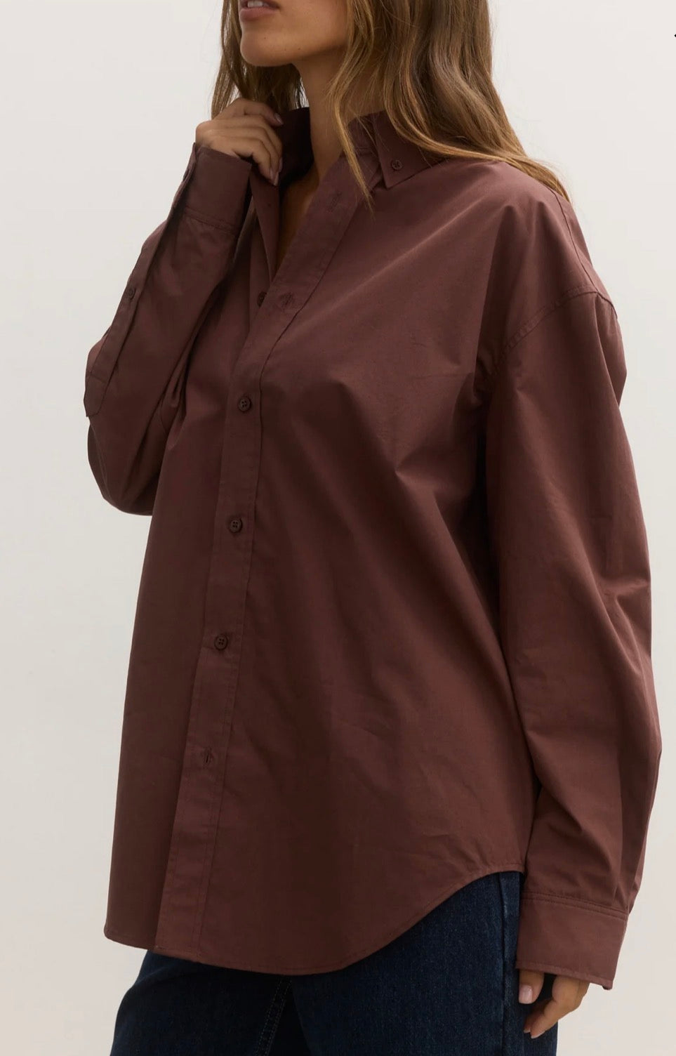 BAYSE | AVOCA SHIRT - MOCHA