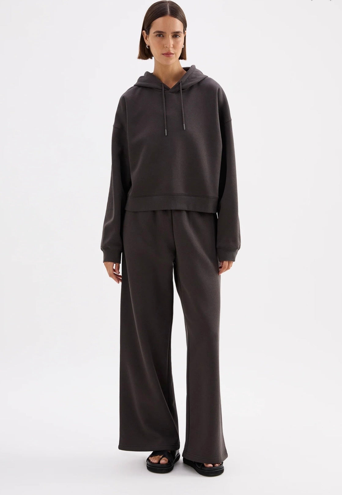 CARTER CLASSIC HOODIE | Coal - Nude Lucy