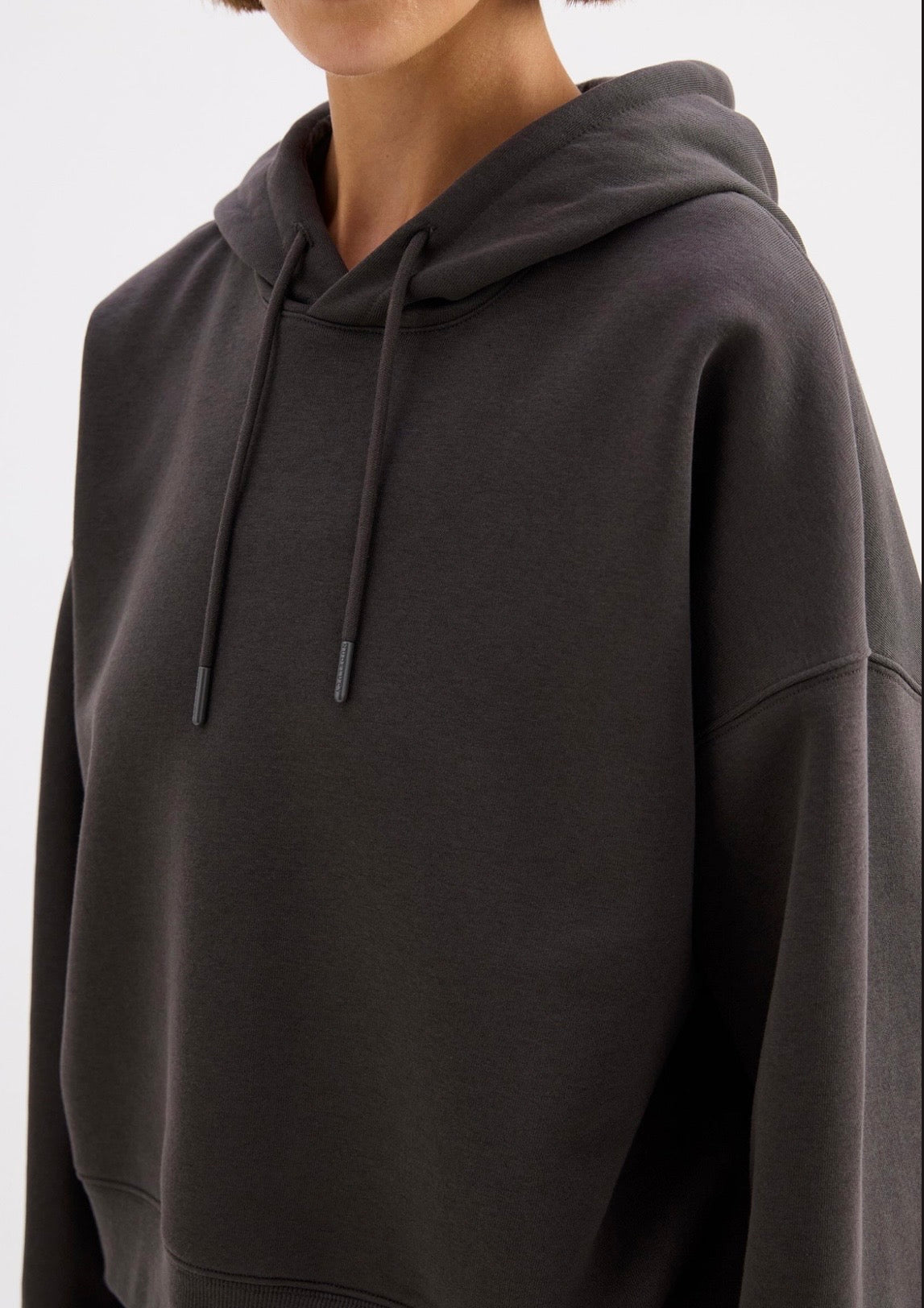 CARTER CLASSIC HOODIE | Coal - Nude Lucy