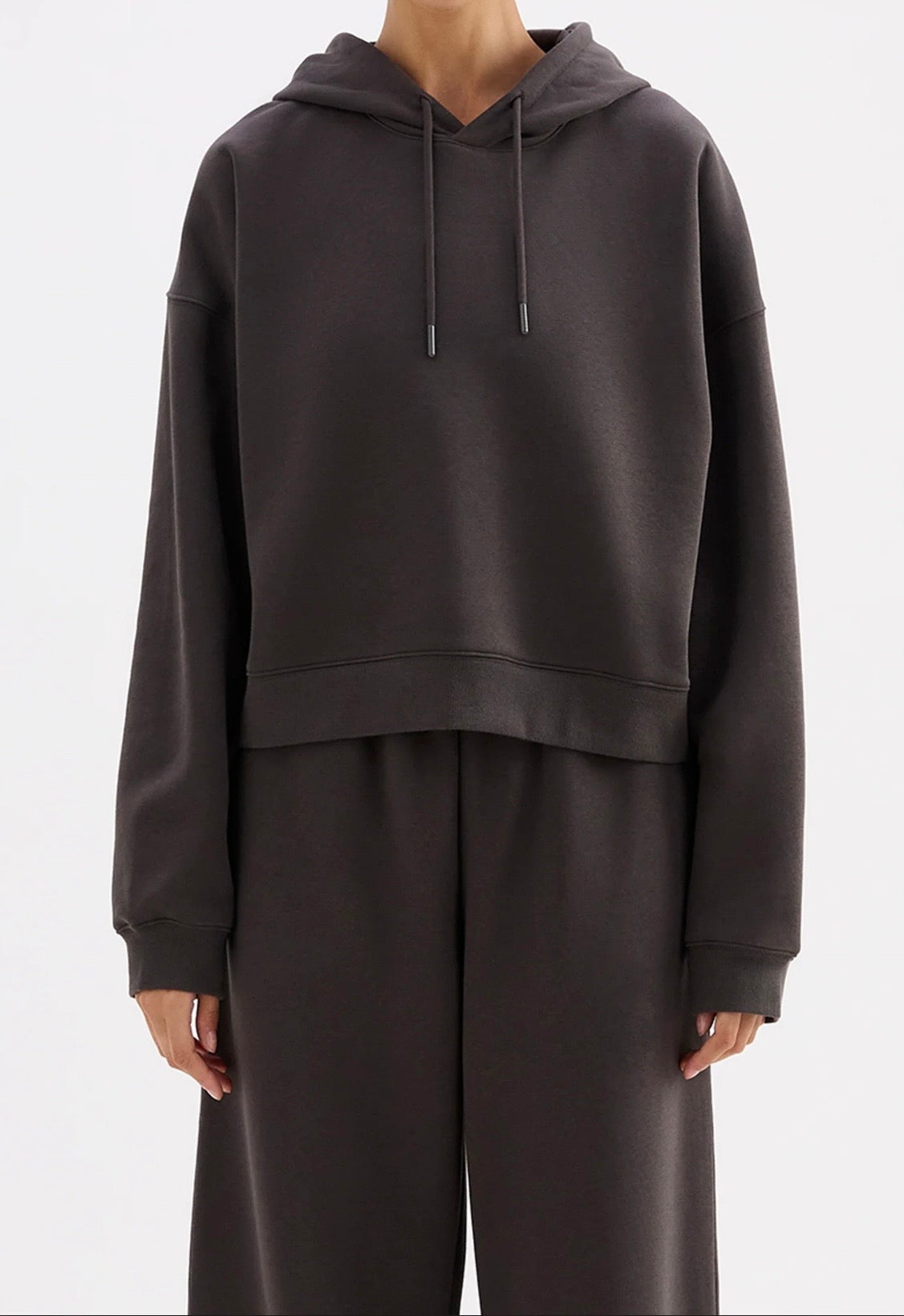 CARTER CLASSIC HOODIE | Coal - Nude Lucy