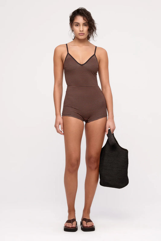 Zulu and Zephyr | Body Suit Brown Tripe