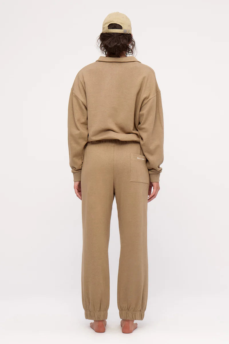 Zulu and Zephyr | Collard sport sweatshirt olive