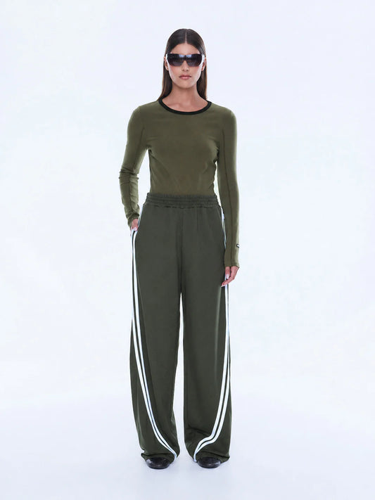 ENA PELLY | Valentina Stripe Pant Olive