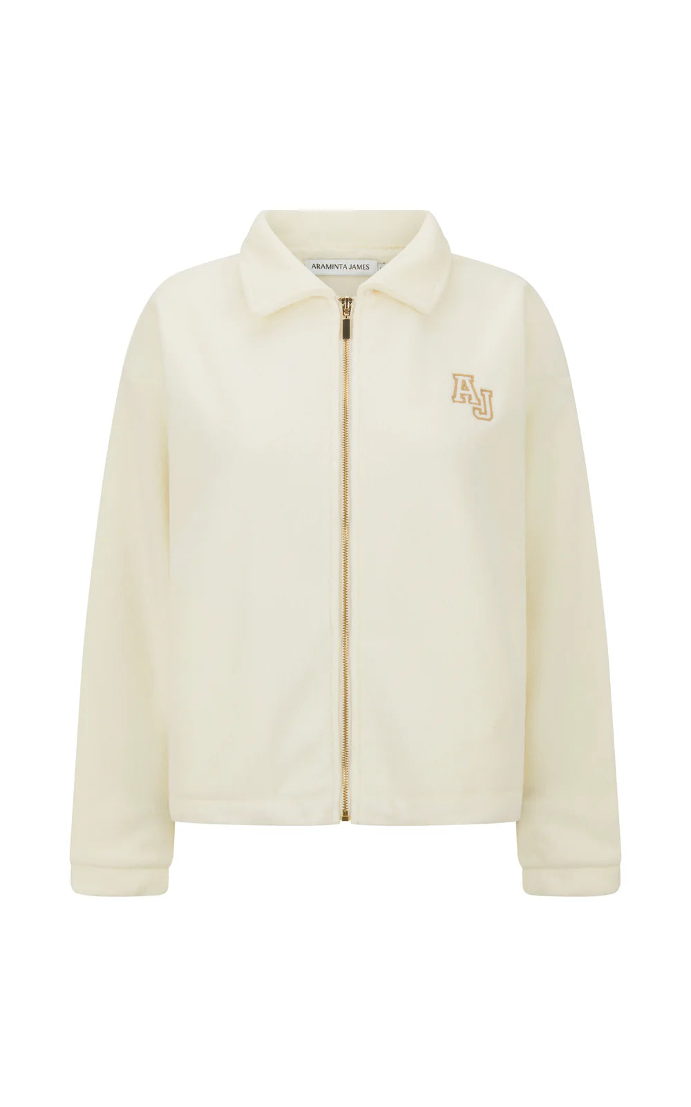 ARAMINTA JAMES | Zip Thru Sherpa Jacket Coconut