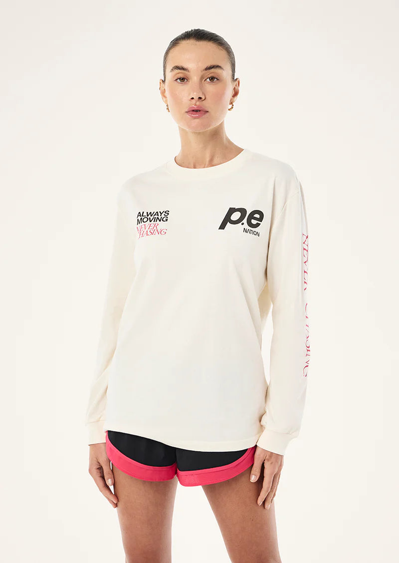 PE NATION | Voltage Long Sleeve Whisper White