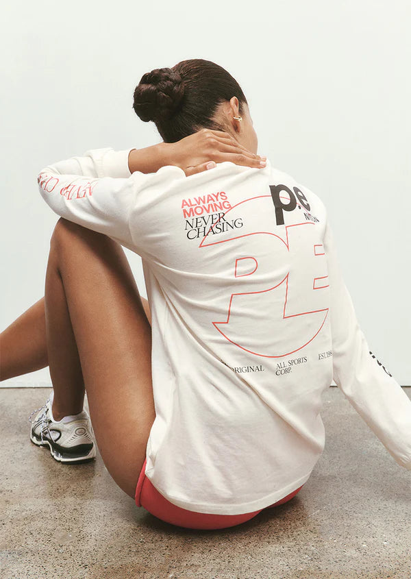 PE NATION | Voltage Long Sleeve Whisper White