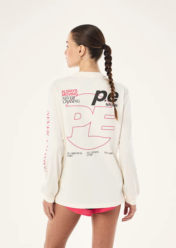 PE NATION | Voltage Long Sleeve Whisper White