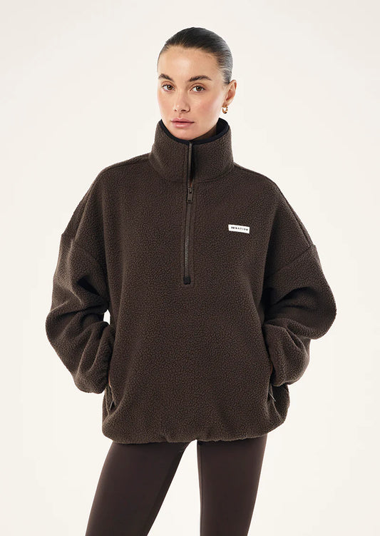 PE NATION | Rotate Quarter Zip Coffee