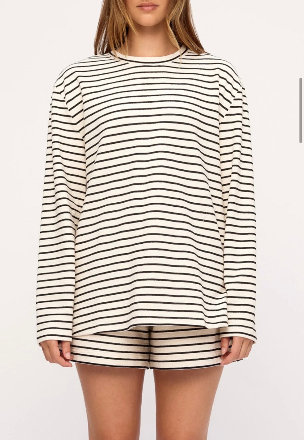 ZULU & ZEPHYR | JERSEY LONG SLEEVE TOP - BLACK STRIPE