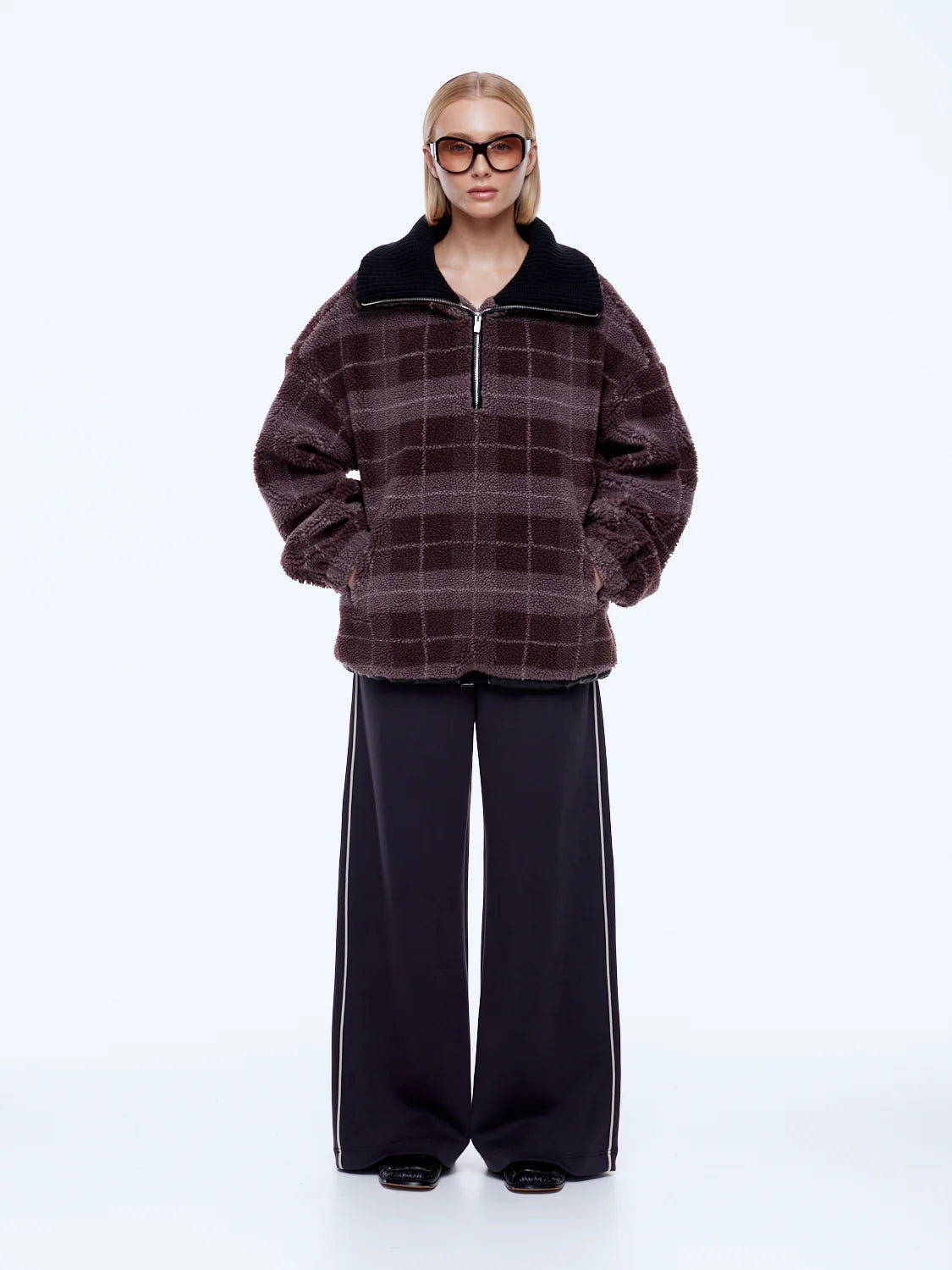 ENA PELLY | Winnie 1/4 Zip Burgundy