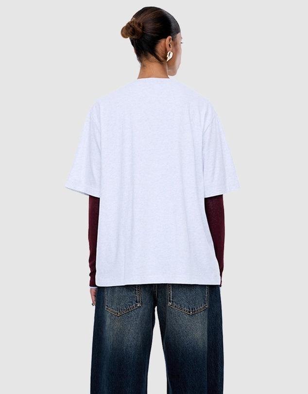 ENA PELLY | Sophia Relaxed Tee White Marle