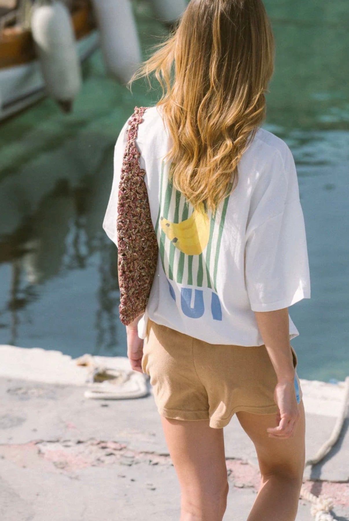 ARAMINTA JAMES | BANANA OVERSIZED TEE SNOW