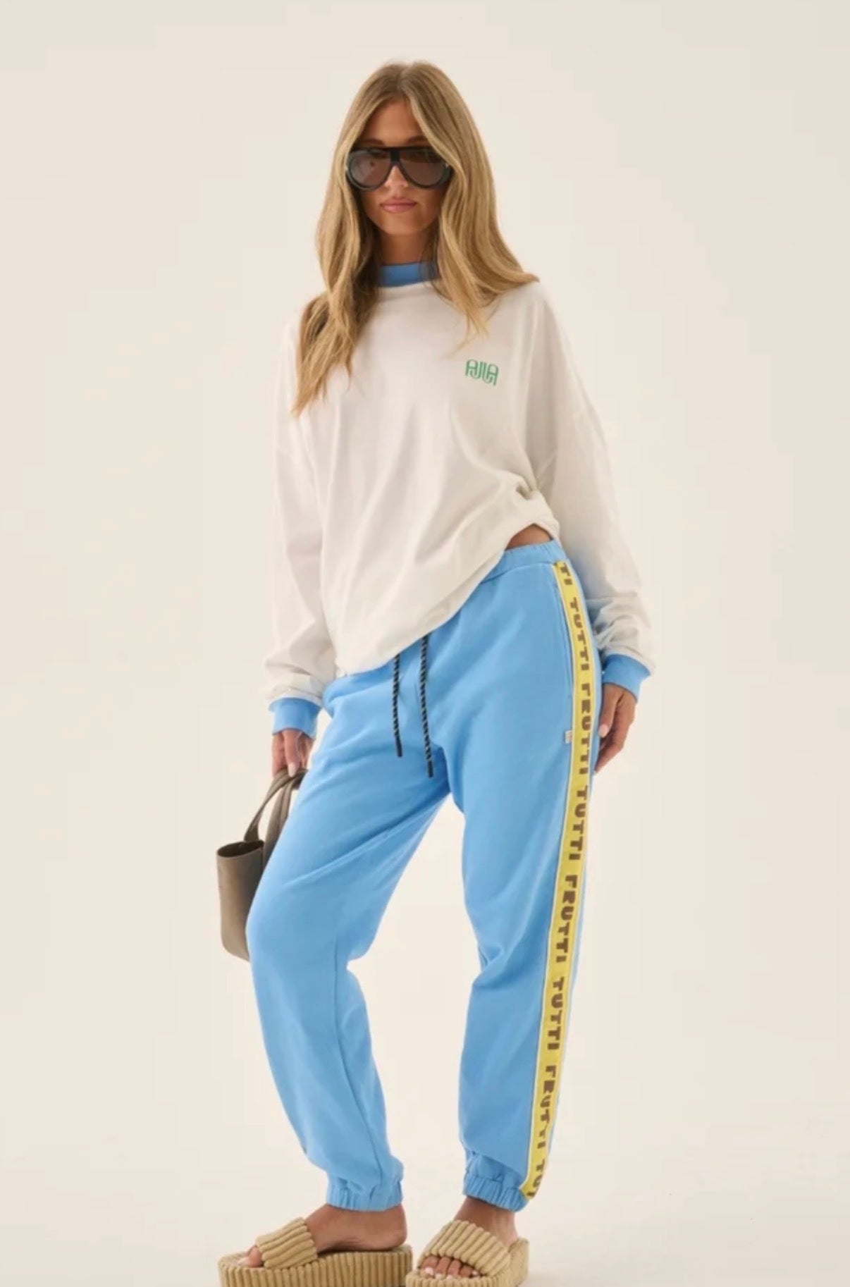 ARAMINTA JAMES | BANANAS OVERSIZED LONG SLEEVE TEE SNOW