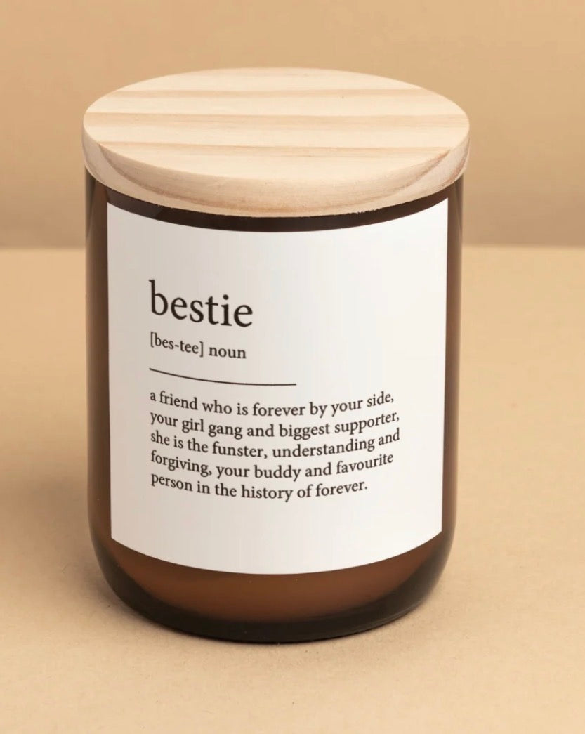 THE COMMONFOLK | Bestie ~ Dictionary Meaning Candle