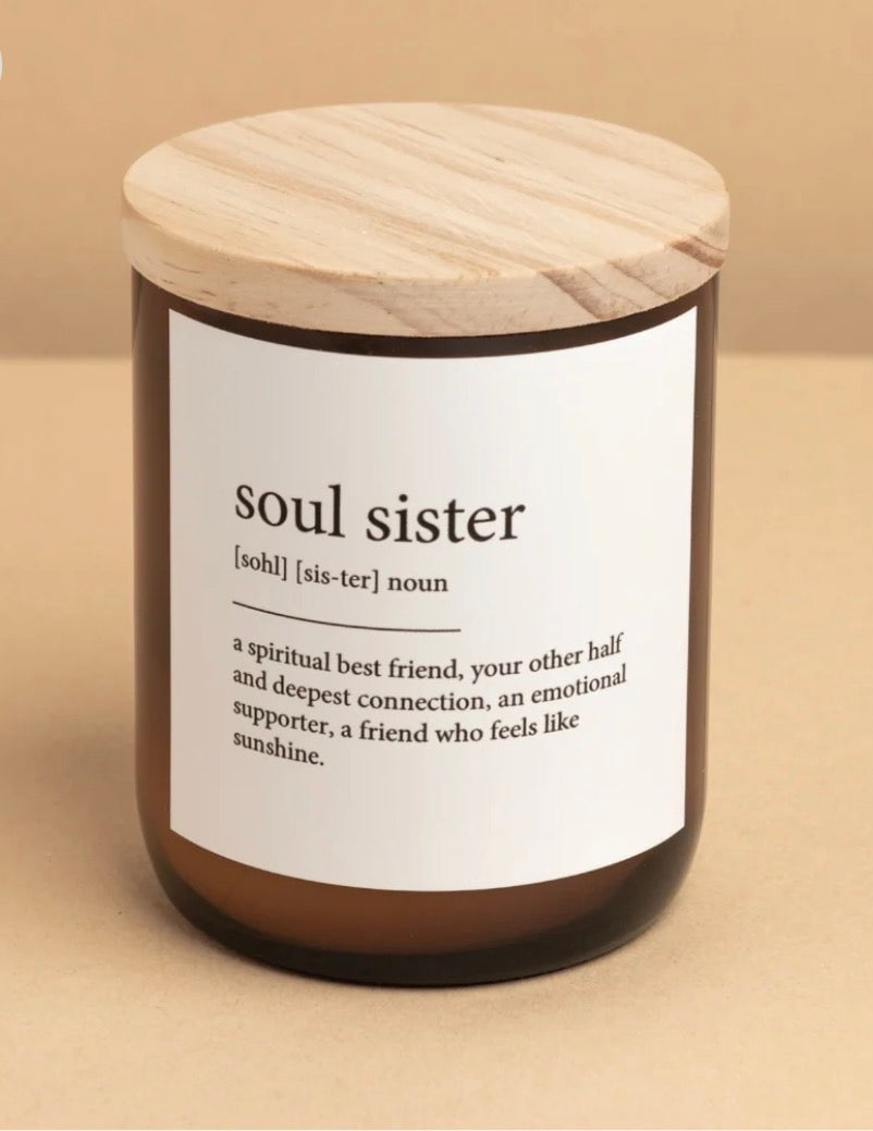 THE COMMONFOLK | Soul Sister ~ Dictionary Meaning Candle