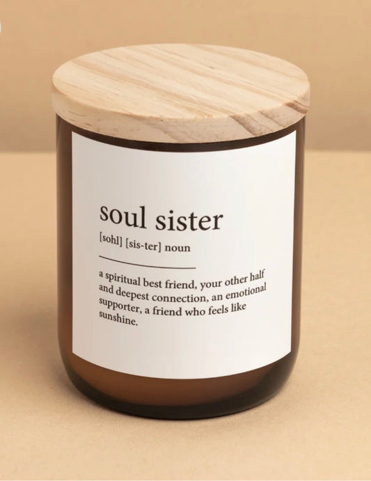 THE COMMONFOLK | Soul Sister ~ Dictionary Meaning Candle