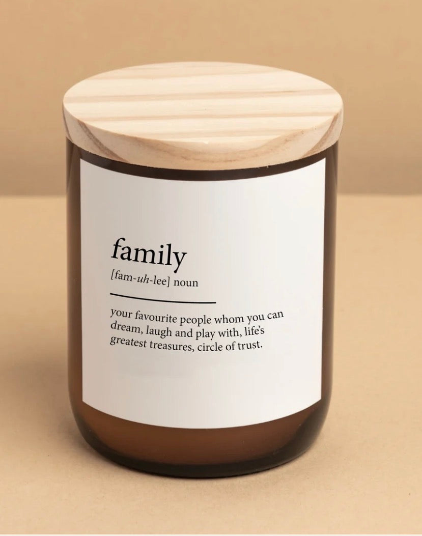 THE COMMONFOLK | Family ~ Dictionary Meaning Candle
