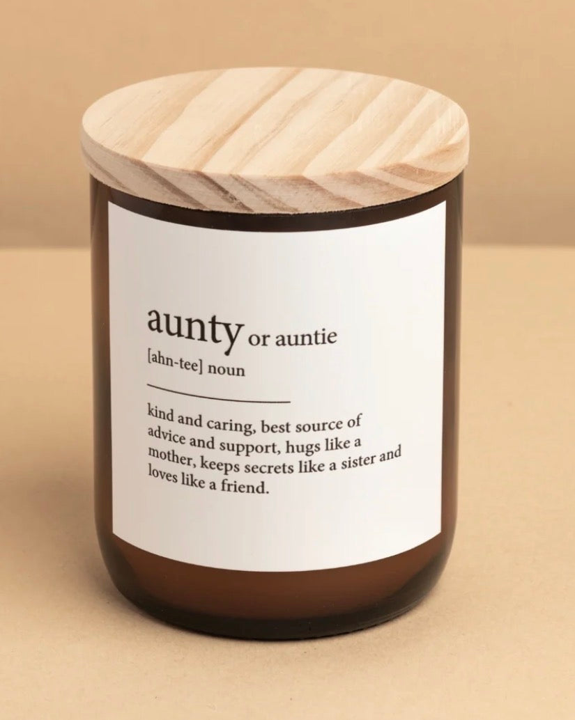 THE COMMONFOLK | Aunty ~ Dictionary Meaning Candle