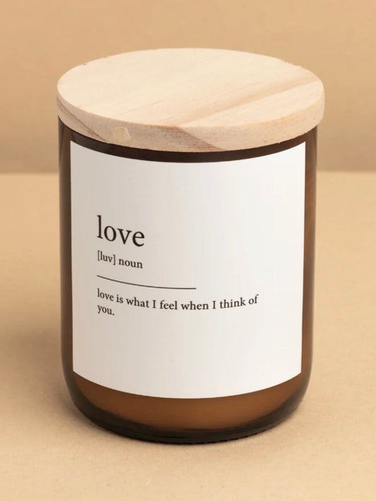 THE COMMONFOLK | Love ~ Dictionary Meaning Candle
