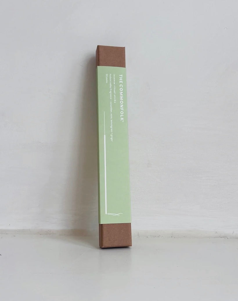 THE COMMONFOLK | Keep It Simple Incense Ritual Sticks 2.0 / Hudson Valley - Cucumber, Mint, Lemongrass + Ginger