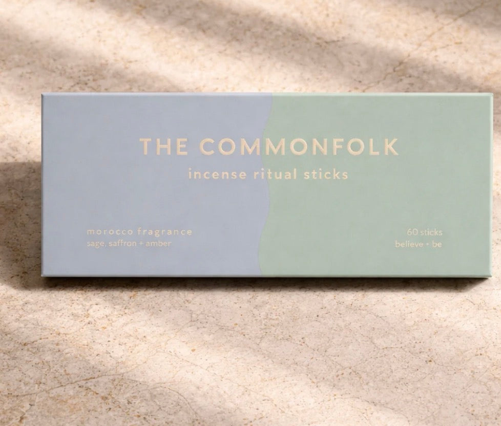 THE COMMONFOLK | Waves Incense Ritual Sticks / Morocco - Sage, Saffron + Amber