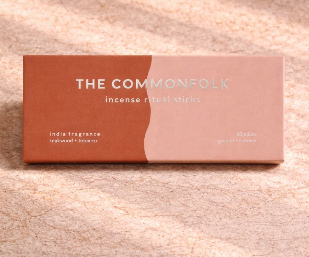 THE COMMONFOLK | Waves Incense Ritual Sticks / India - Teakwood + Tobacco