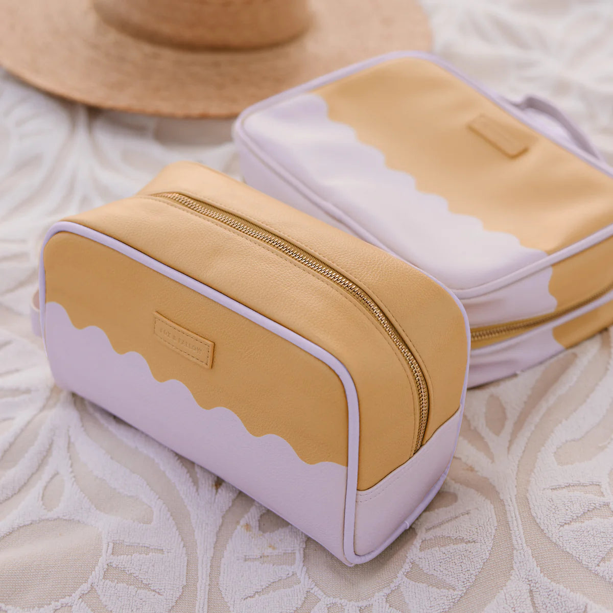FOX AND FALLOW | Lilac Ripple Wash Bag