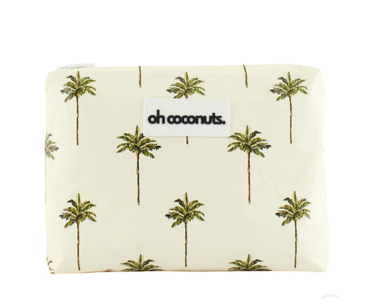 Oh COCONUTS | Wet | Dry Beach Pouch | Large | LA Palms