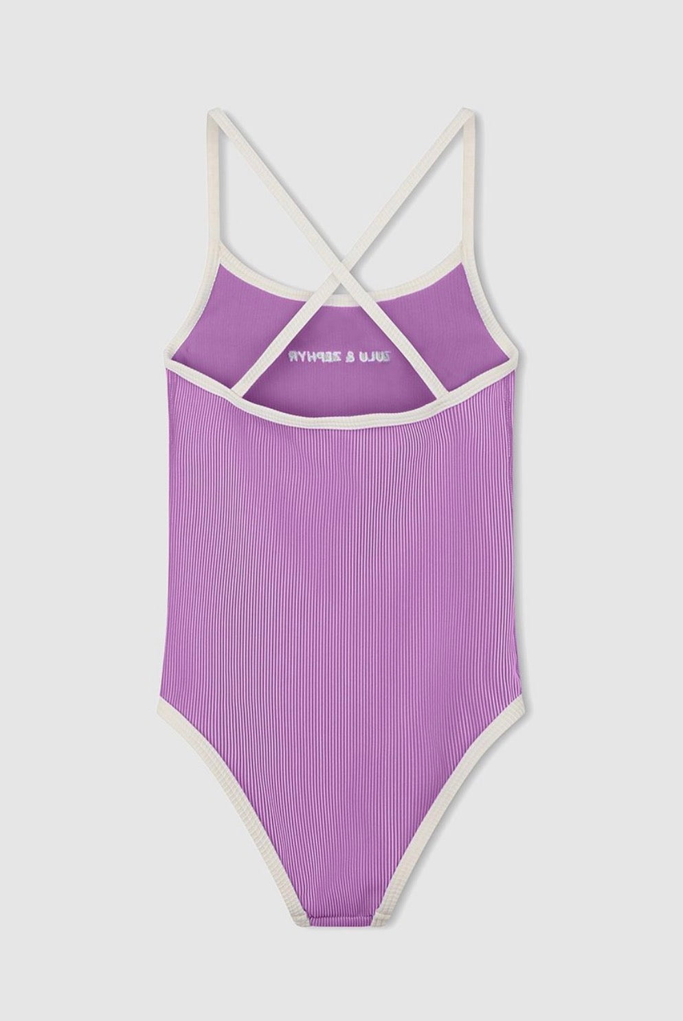 ZULU & ZEPHYR | Mini Stripe Rib One Piece Lilac