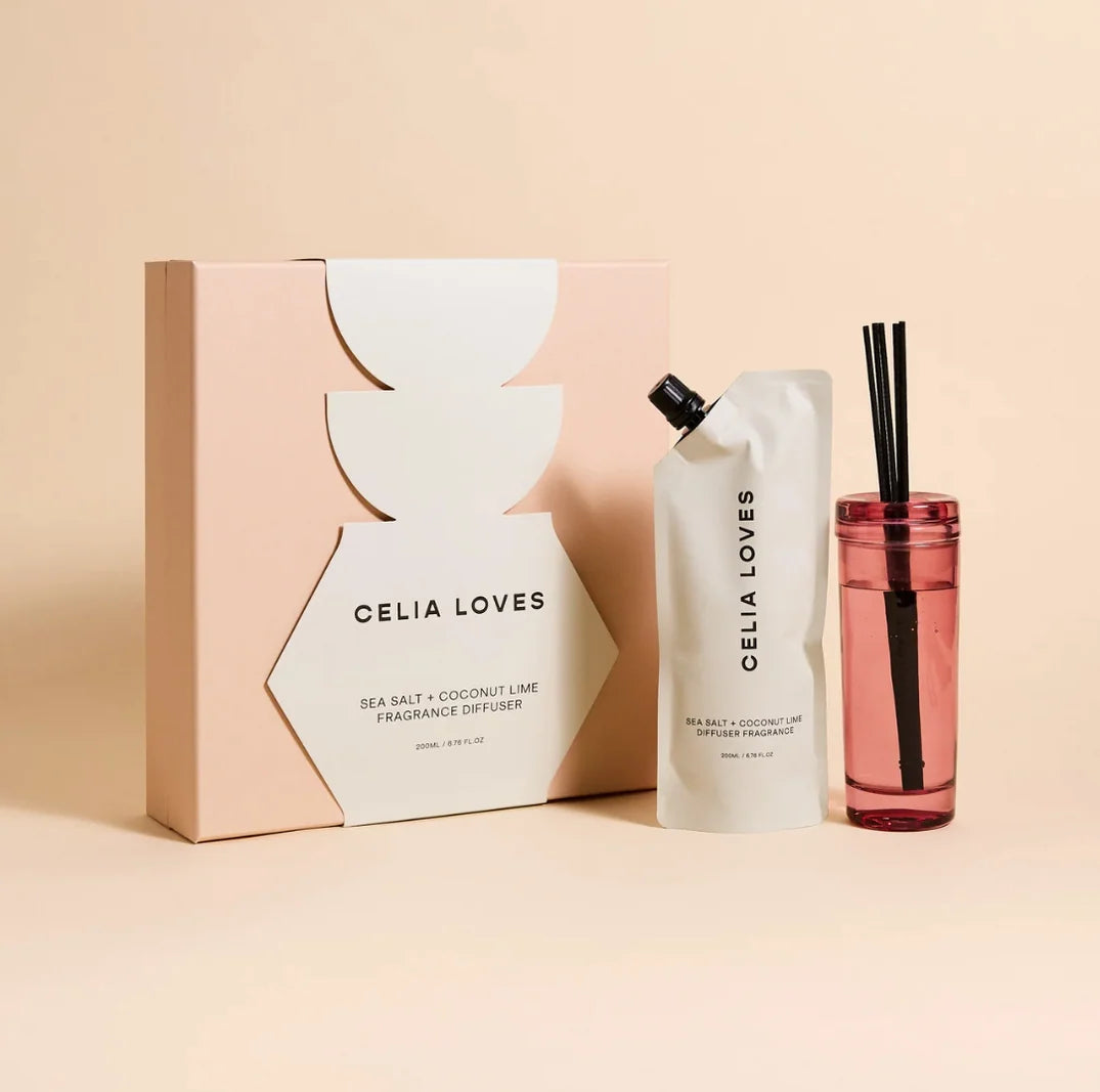 CELIA LOVES | Sea Salt and Coconut Lime Diffuser Gift Set