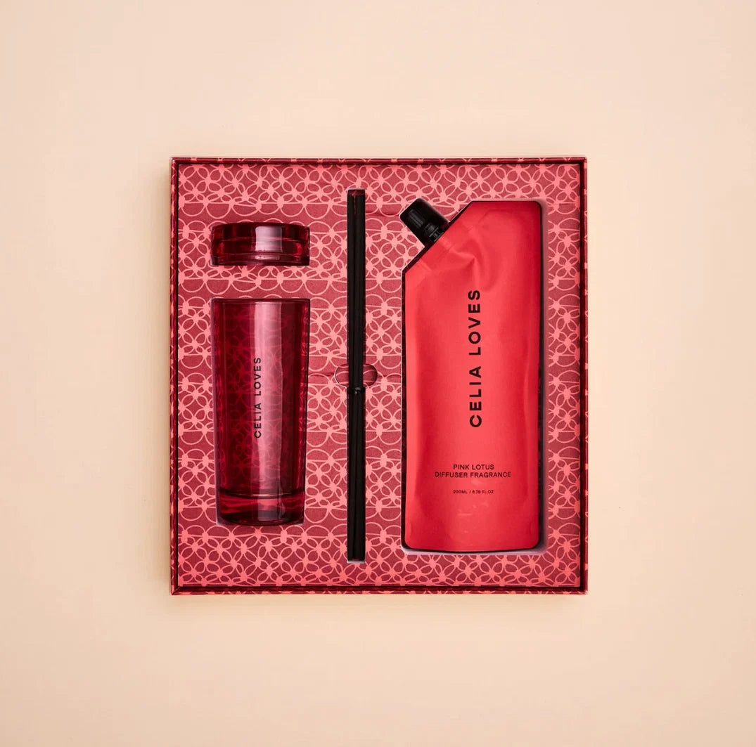 CELIA LOVES | Pink Lotus Diffuser Gift Set