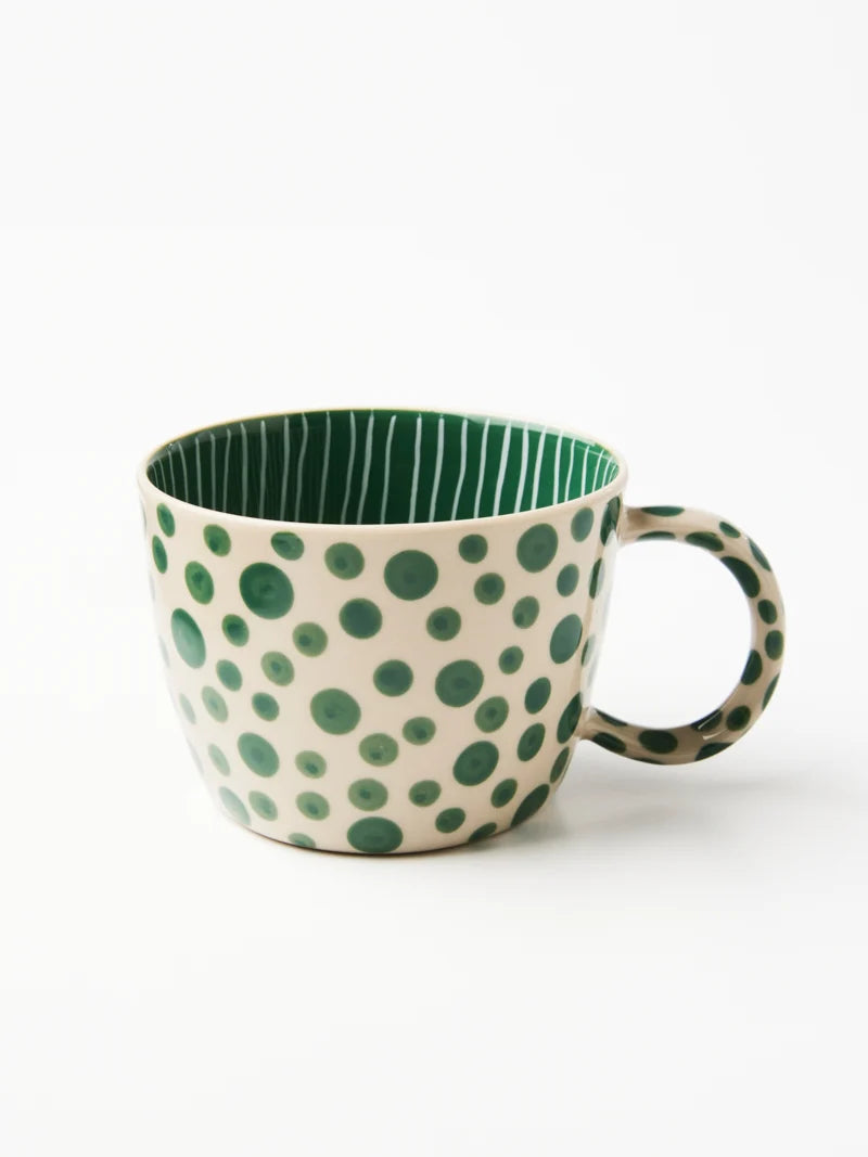 JONES AND CO | Chino Mug Green Spot