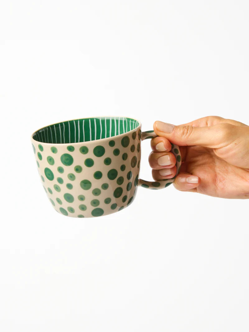 JONES AND CO | Chino Mug Green Spot