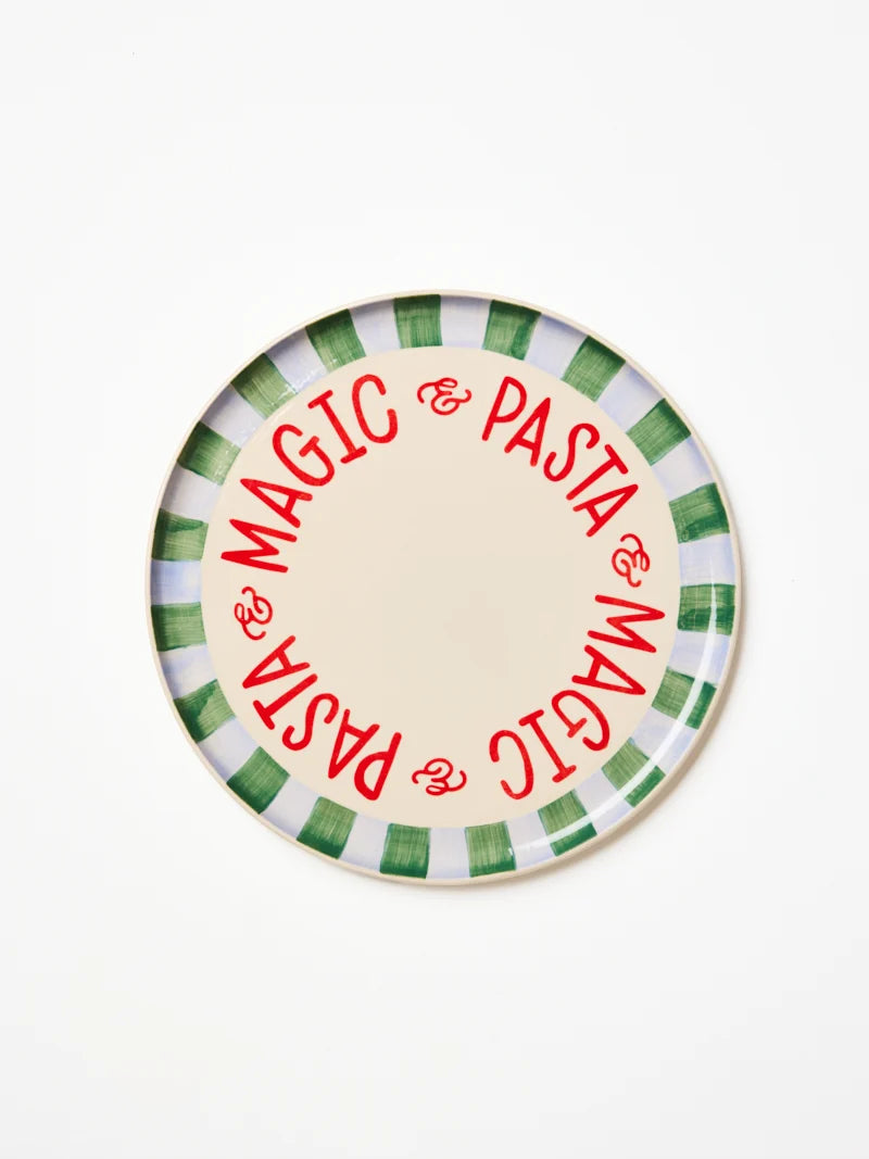 JONES AND CO | Love Notes Platter Pasta Stripe