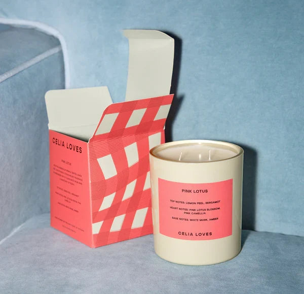 CELIA LOVES | Pink Lotus 395g Candle