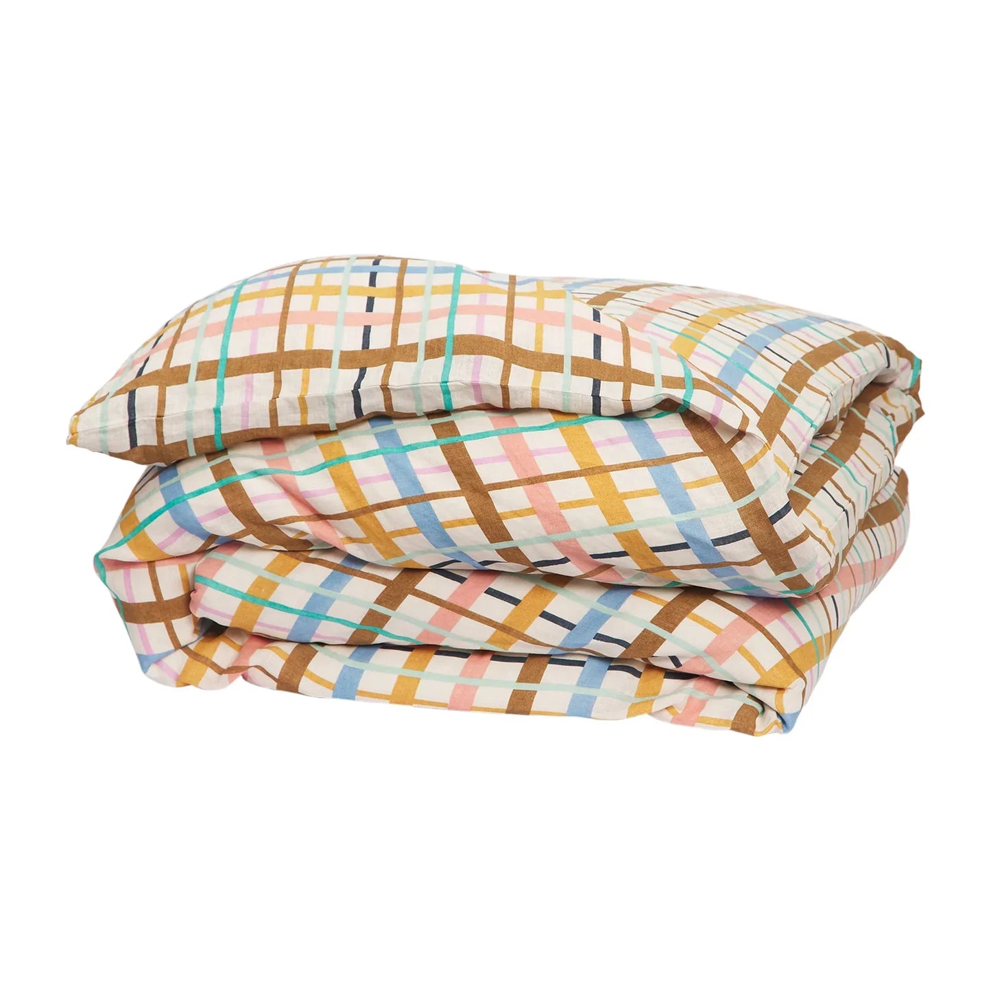 SAGE X CLARE | Cady Check Linen Quilt Cover KING