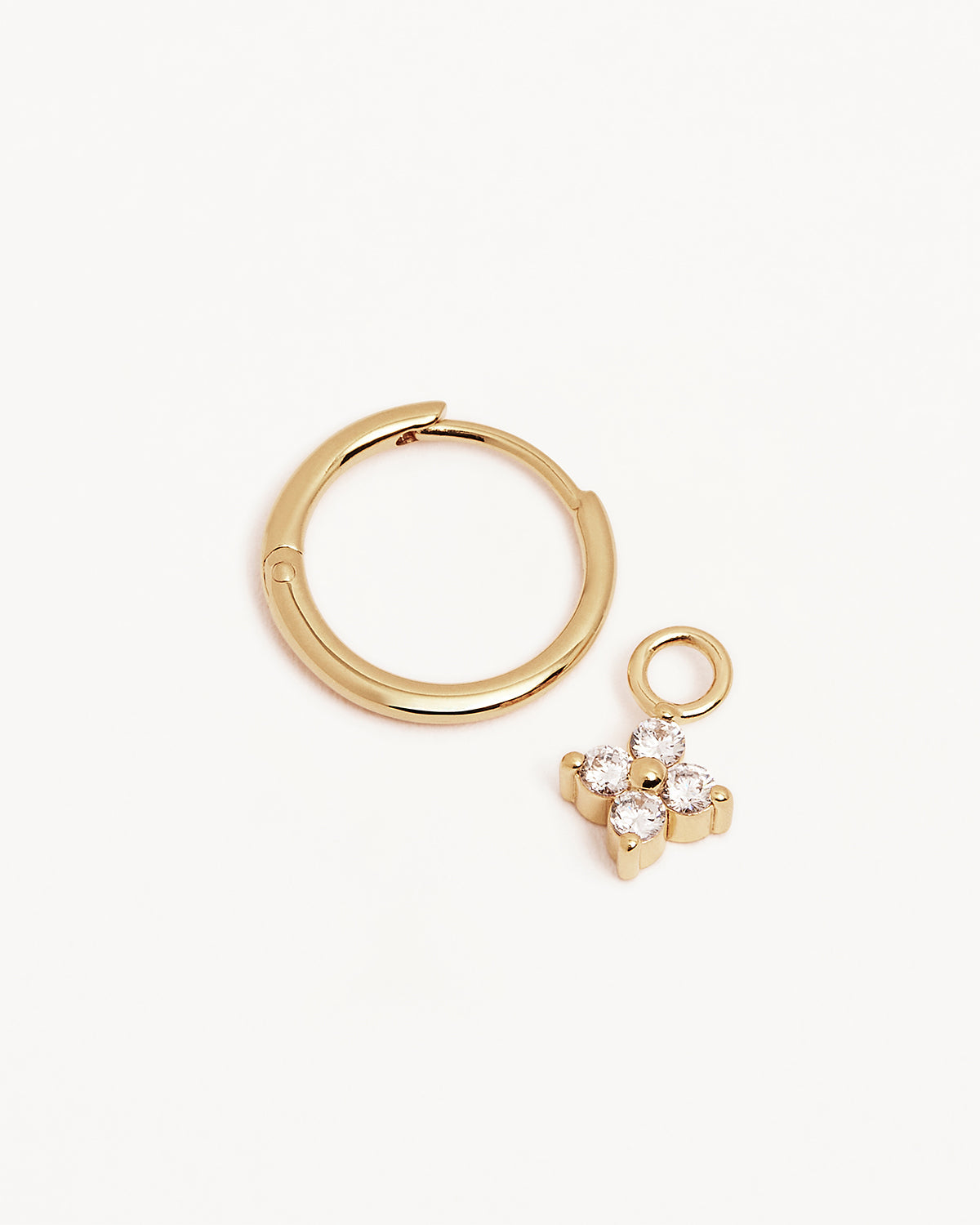BY CHARLOTTE | Crystal Bloom Hoops Gold