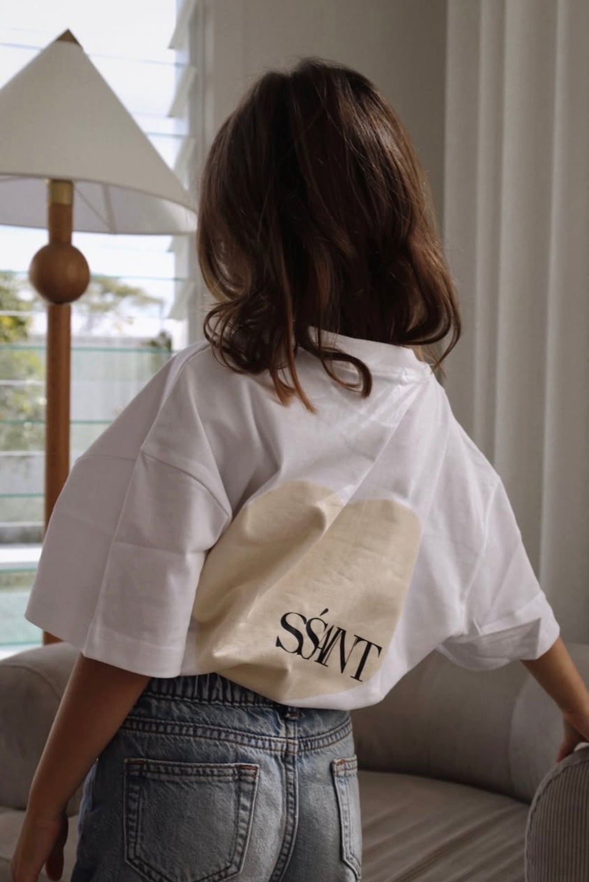 S’SAINT | KIDS HEART TEE - CREAM