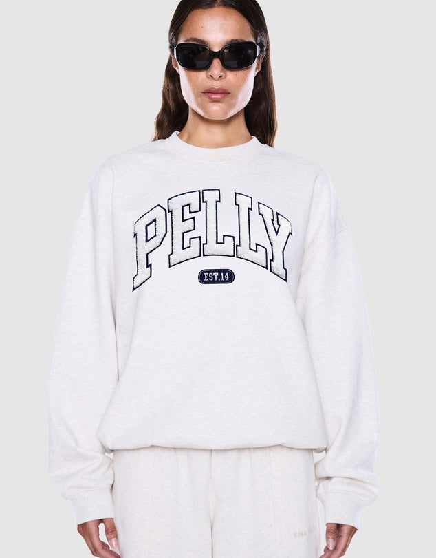 ENA PELLY | Mila Oversized Sweater Oat Marle