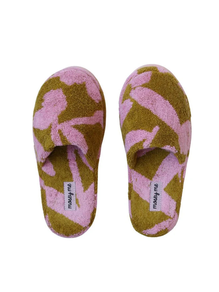 MOSEY ME | Abstract Terry Slippers