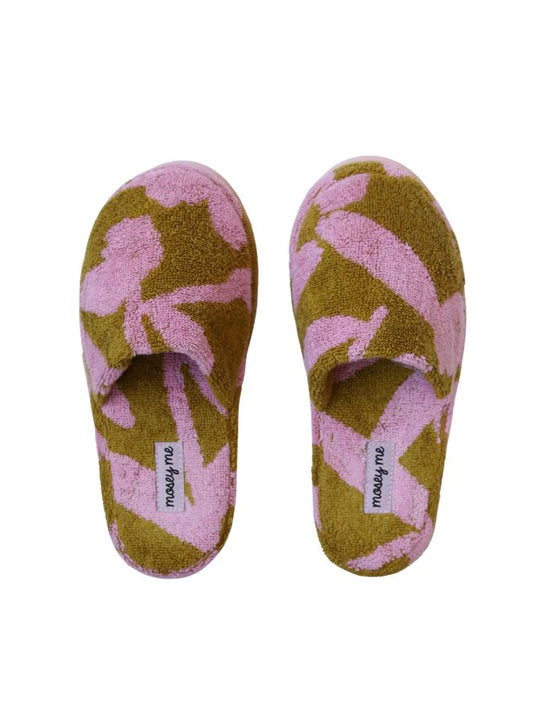 MOSEY ME | Abstract Terry Slippers