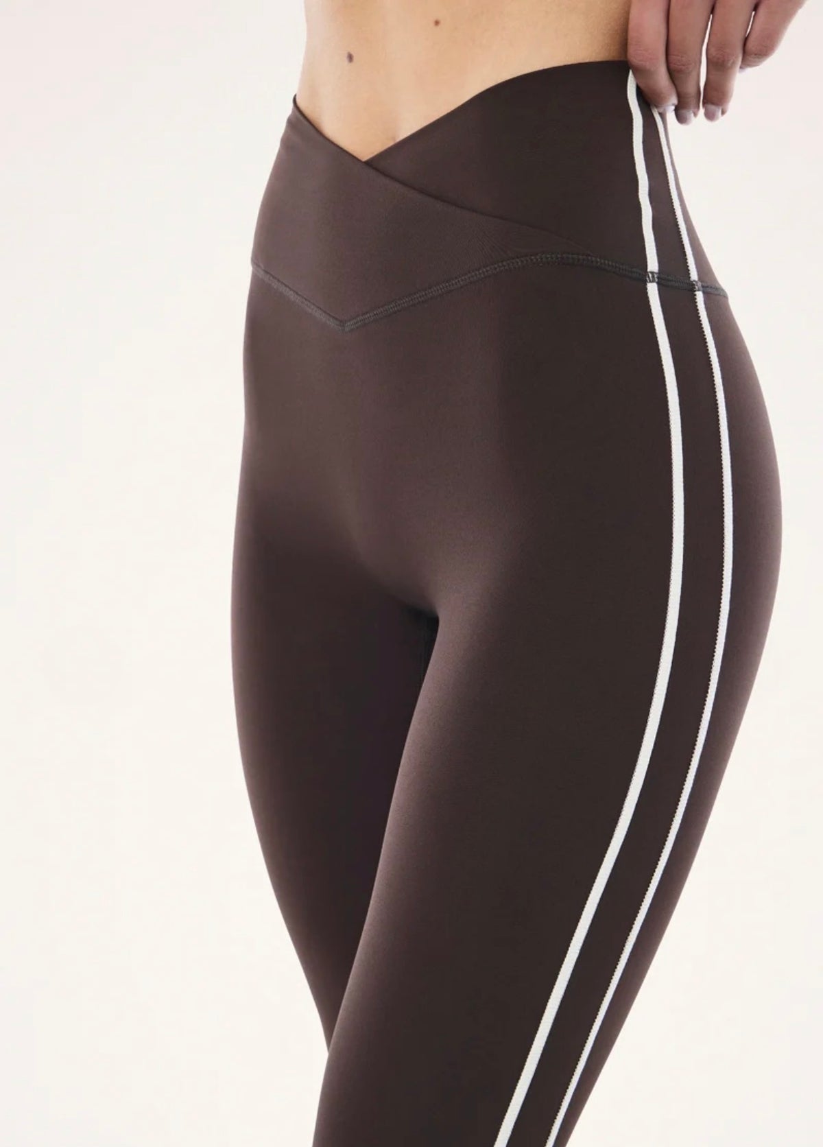PE NATION | Clarity Full Length Legging In Coffee & Whisper White
