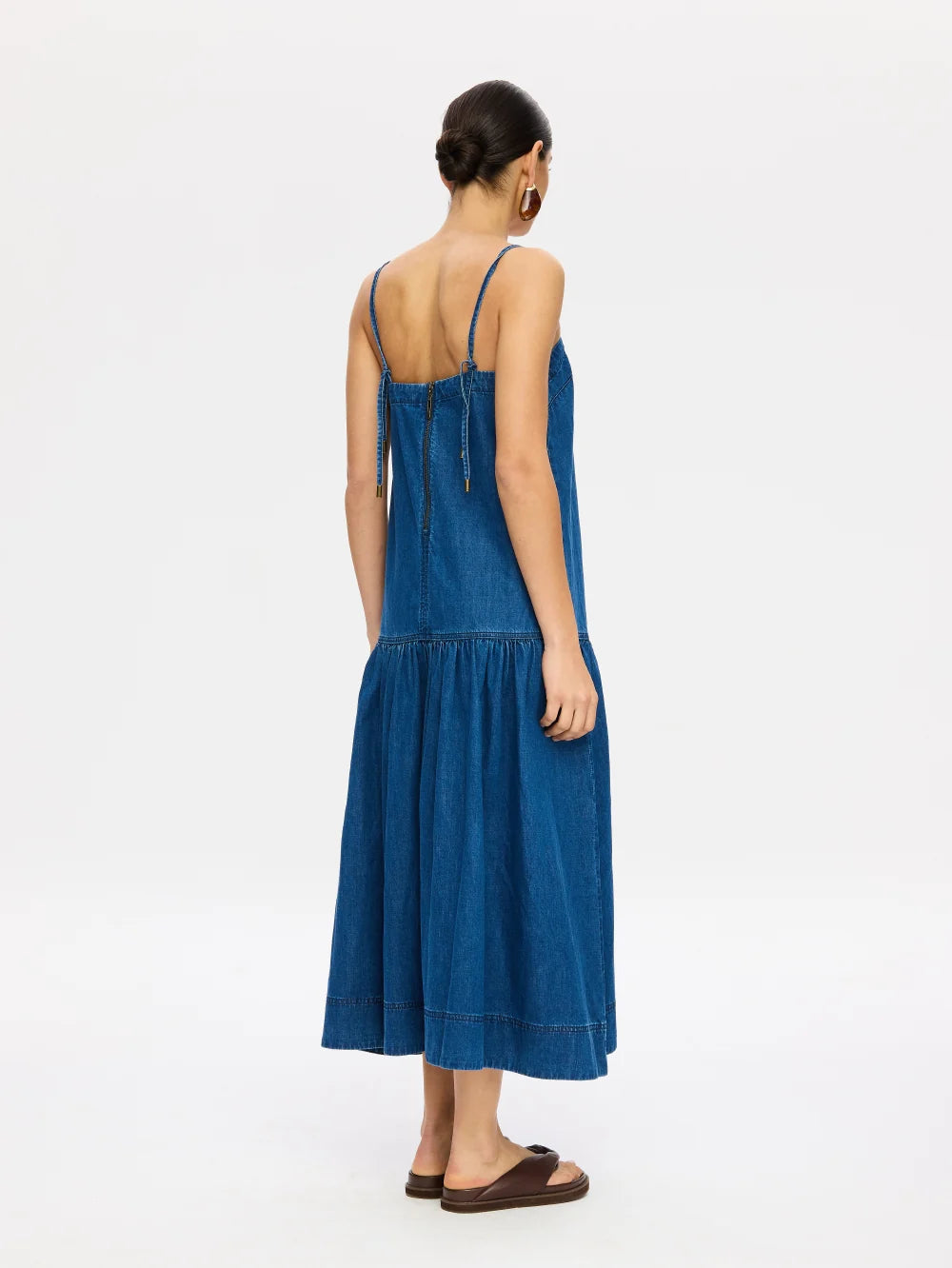 KIVARI | Vaila Denim Midi Dress