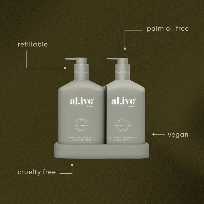 AL.IVE | Bathroom Duo Lemon Myrtle and Willow Gum
